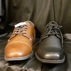 Smart Fit Black & American Eagle Brown Kids Shoes